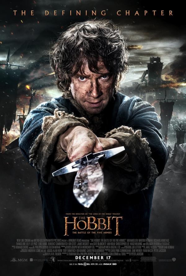 Le Hobbit – La Bataille des Cinq Armées : Nouveau Poster (Bilbo)